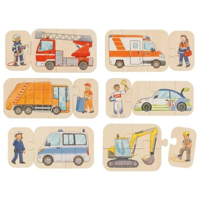 Vozidla 6v1 - puzzle z kategorie Maxi dieliky