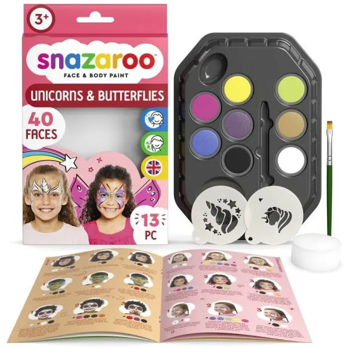 Sada na malování obličeje Snazaroo - Jednorožci