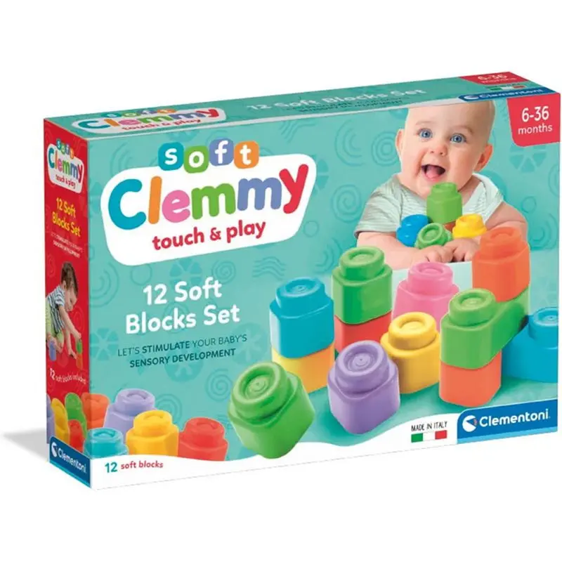 Soft Clemmy Sada 12 měkkých kostek - Clementoni