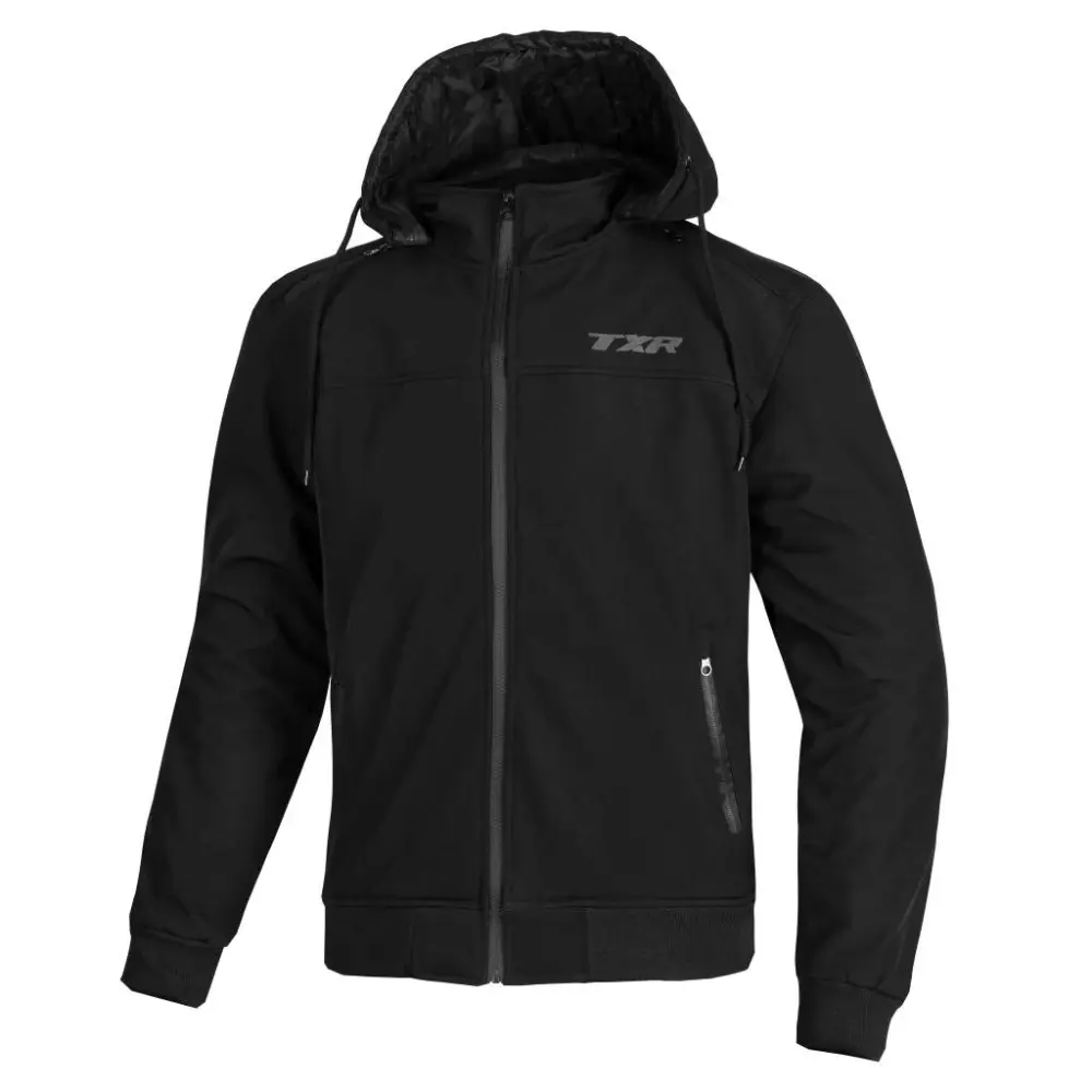 TXR Softshell bunda na motorku Drift 4XL (ideální pro jízdu ve městě nebo kratší vzdálenosti; chrániče ramen a loktů; reflexní prvky; možnost)