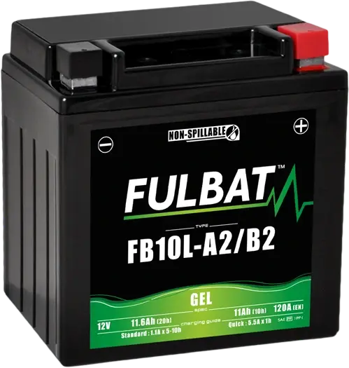 FULBAT FB10L-A2/B2 12V 11Ah 120A (YB10L-A2/B2) 133x90x145mm P+ GEL bezúdržbová motobaterie