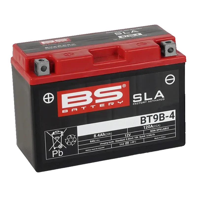BS-BATTERY BT9B-4 12V 8Ah 120A (YT9B-4) 150x70x105mm L+ AGM bezúdržbová motobaterie