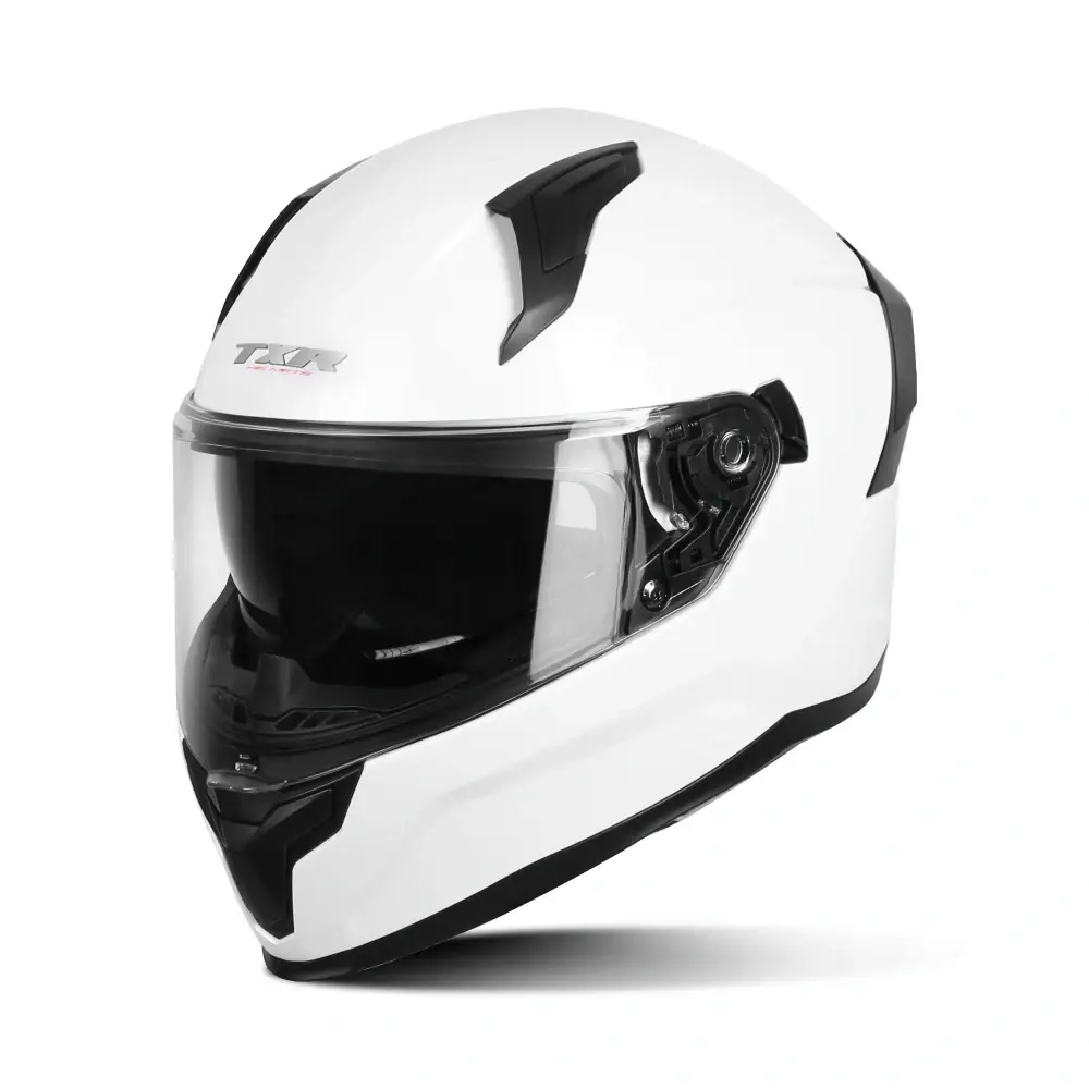 TXR Integrální helma na motorku Raptor perleťově bílá L (Polykarbonátová skořepina; sluneční clona; mikrometrická přezka; příprava pro Pinlock®;)