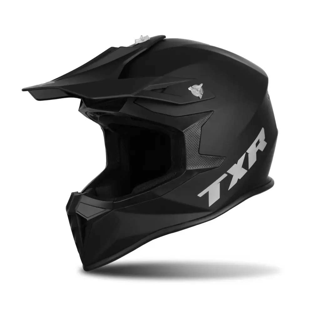 TXR Motokrosová helma Fury černá matná XXL (Polykarbonátová skořepina; nízká hmotnost; mikrometrická přezka; odnímatelný a pratelný interiér;)