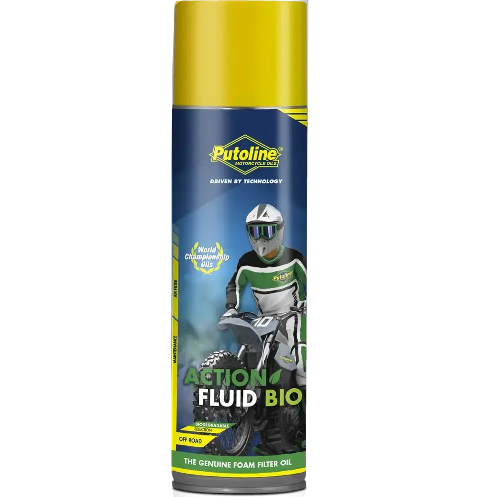 PUTOLINE ACTION FLUID BIO sprej AIR FILTER OIL kapalina pro namáčení vzduchového filtru 600ML (AKC) (PUTOLINE ACTION FLUID BIO sprej AIR FILTER OIL)