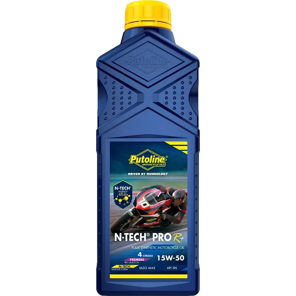 PUTOLINE Motorový olej N-Tech Pro R+ 15W50 4T 1L Road/OFF-Road (Nejpokročilejší, plně syntetický olej pro 4-taktní motory, jaký kdy společnost)