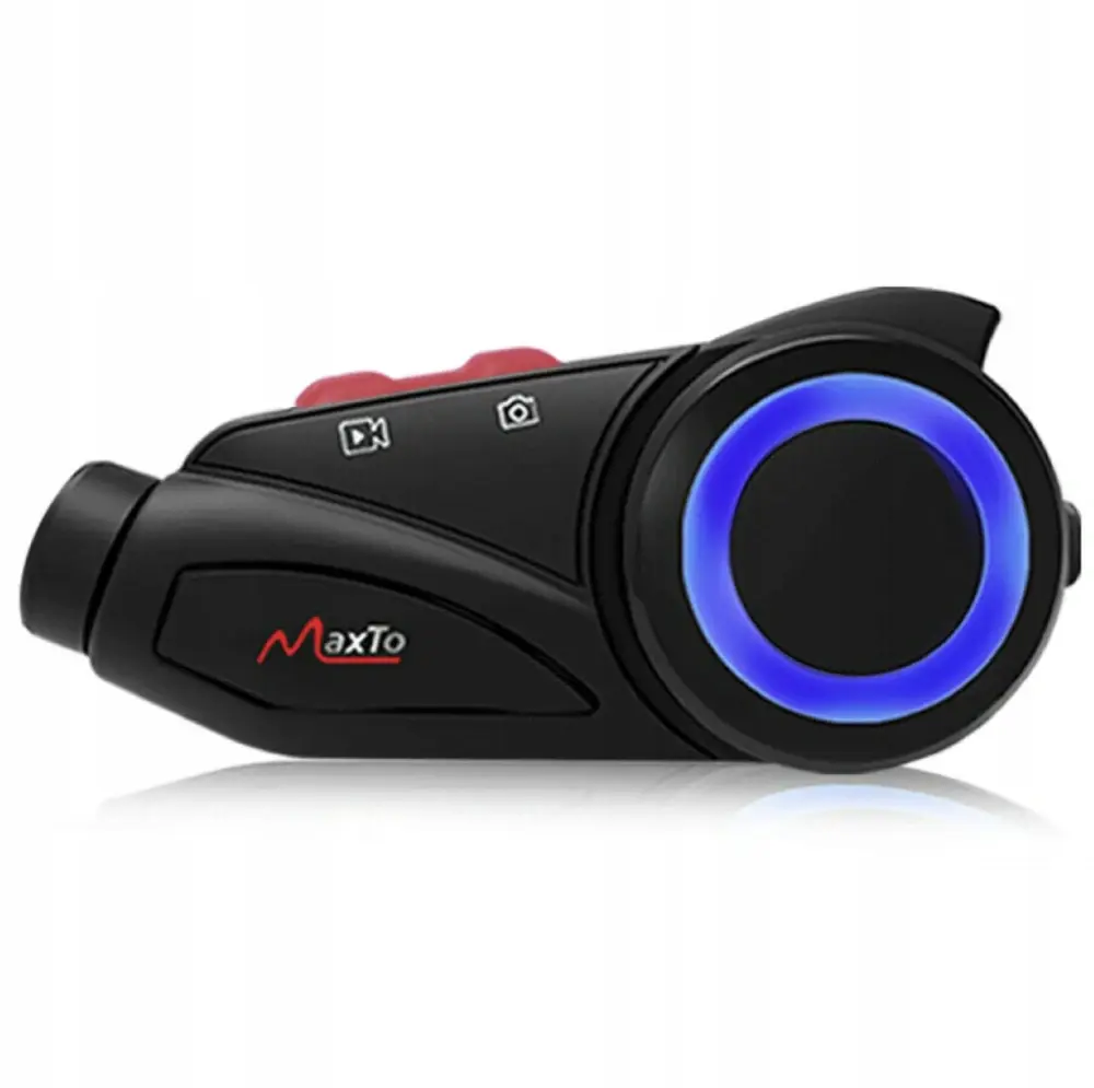 TXR Bluetooth Intercom MaxTo M3S s 2K kamerou SONY (dosah až 1000m; provozní doba až 32h (nahrávání až 7h); doba nabíjení 2,5h; SONY širokoúhlý)