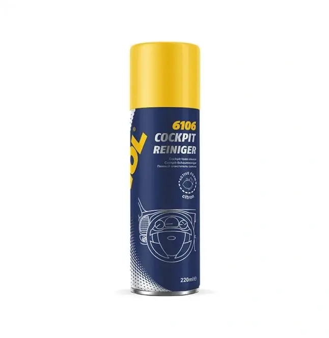 MANNOL 6106 Cockpit-Reiniger Citron - 220ml (Čistič palubní desky s vůní - citrón)