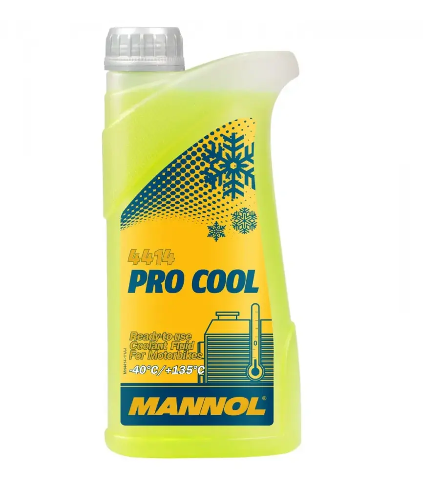 MANNOL 4414 Pro Cool - 1L (Chladicí kapalina pro motocykly - roztok připravený k použití)
