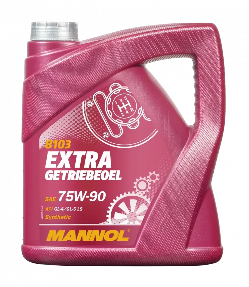 MANNOL Převodový olej 8103 Extra Getriebeoel 75W-90 GL-4/GL-5 LS - 4L (Univerzální celoroční syntetický převodový olej poslední generace, který šetří)