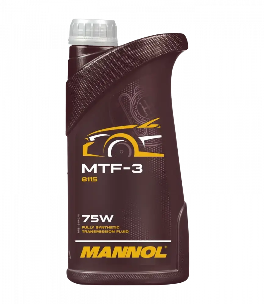 MANNOL Převodový olej 8115 MTF-3 75W - 1L (Plně syntetický převodový olej nejnovější generace, speciálně vyvinutý pro použití v robotických a)