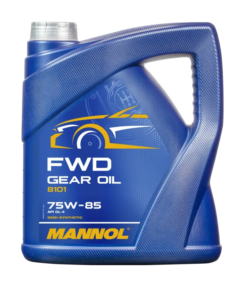 MANNOL Převodový olej 8101 FWD 75W-85 GL-4 - 4L (Polosyntetický převodový olej pro manuální převodovky, vhodný i pro vozidla s pohonem předních kol)