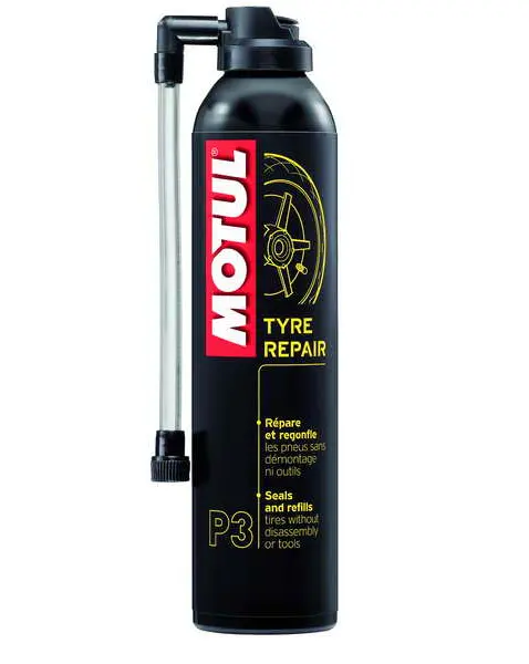 MOTUL Tyre Repair 300 ml (Sprej na opravu defektu. Rychlá a efektivní oprava propíchnutých pneumatik bez nutnosti demontáže!)