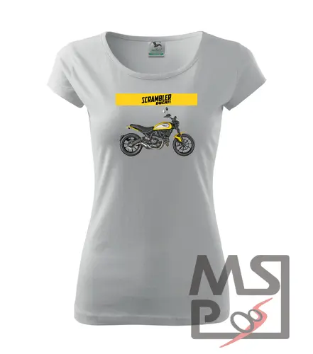 Dámské Triko s moto motivem 219 Ducati Scrambler