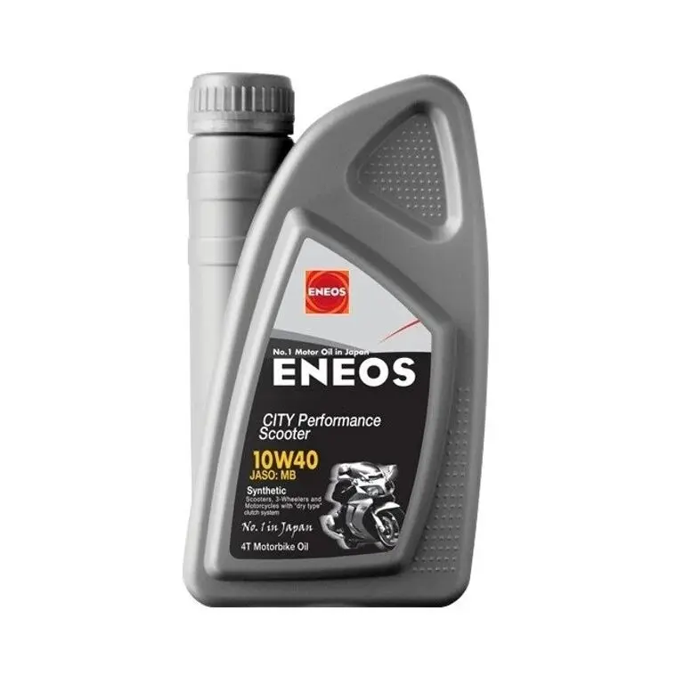 ENEOS Motorový olej CITY Performance Scooter 10W40 1l (Polo-syntetický vysoce výkonný motorový olej pro čtyřtaktní skútry)