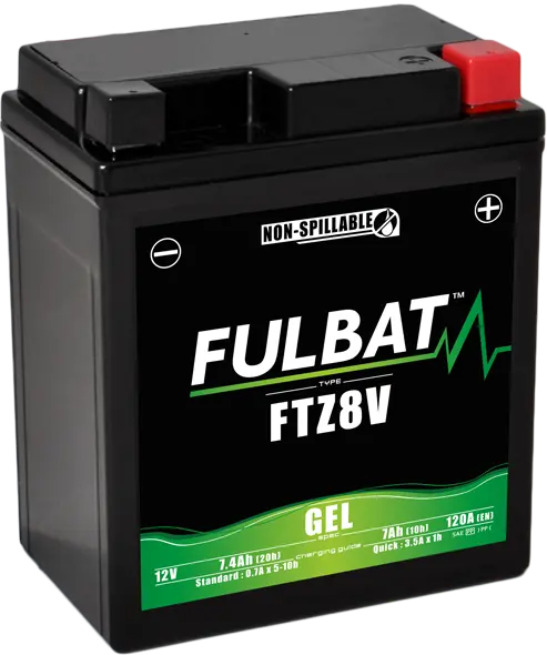 FULBAT FTZ8V 12V 7Ah 120A (YTZ8V) 113x70x130mm P+ GEL bezúdržbová motobaterie