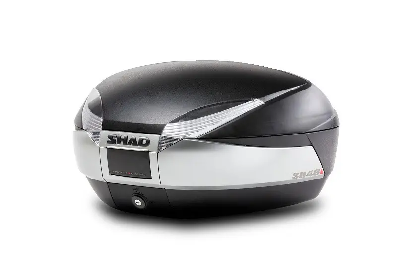 Shad horní kufr černý titan 48 litrů Shad SH48 s platem APRILIA ARRECIFE 125 04-06, ARRECIFE 200 04-06, ARRECIFE 250 04-06, ATLANTIC 125 IE 12-13,