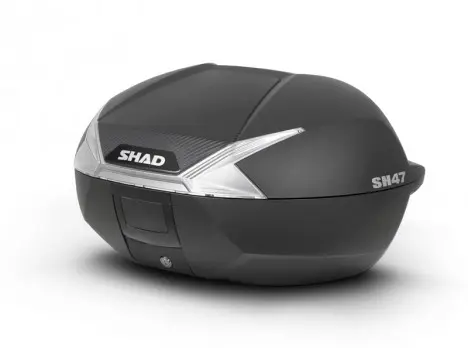 Shad TOPCASE černá 47L SHAD SH47 s TR PLATTE APRILIA ARRECIFE 125 04-06, ARRECIFE 200 04-06, ARRECIFE 250 04-06, ATLANTIC 125 IE 12-13, ATLANTIC 125