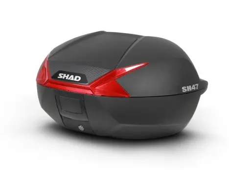 Shad TOPCASE černá 47L SHAD SH47 s TR PLATTE APRILIA ARRECIFE 125 04-06, ARRECIFE 200 04-06, ARRECIFE 250 04-06, ATLANTIC 125 IE 12-13, ATLANTIC 125