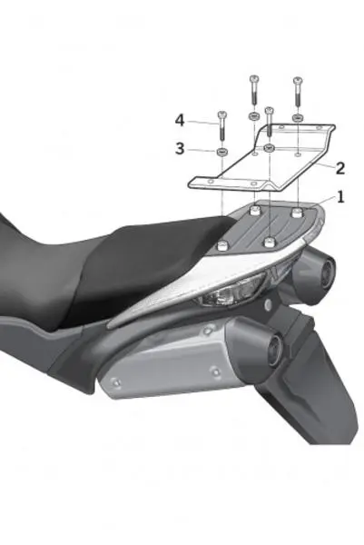 SHAD Montážní sada pro horní kufr Top master H0VR17ST HONDA VARADERO XL 1000V (Montážní sada pro horní kufr SHAD, vhodná pro všechny typy. Nemusíte)