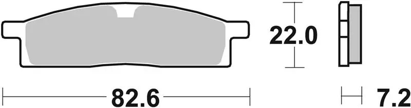 SBS Brzdové destičky 589RSI