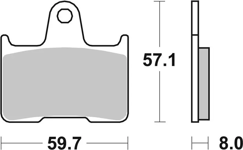 SBS Brzdové destičky 715LS