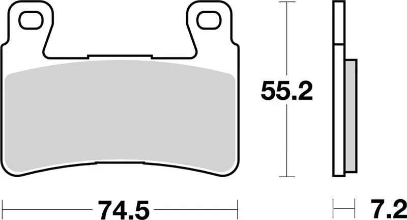 SBS brzdové destičky KH265 RACING DUAL CARBON HONDA CBR 600RR 03-04 barva černá (SBS brzdové destičky KH265 RACING DUAL CARBON HONDA CBR 600RR 03-04)