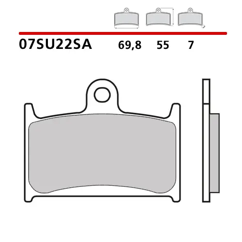 BREMBO brzdové destičky moto 07SU22SA