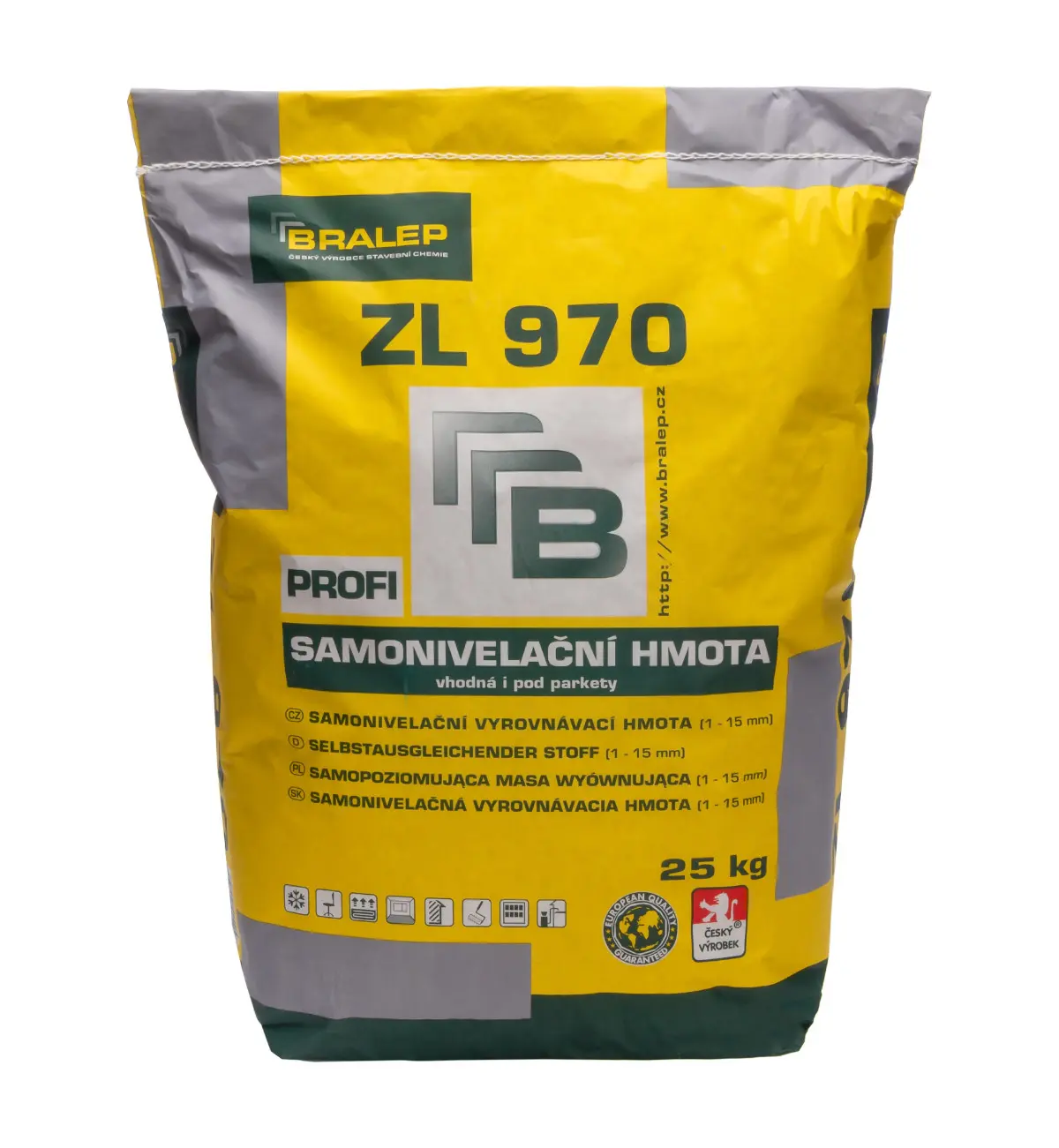 Bralep Samonivelační stěrková hmota na podlahy ZL 970 25 kg - 25 kg