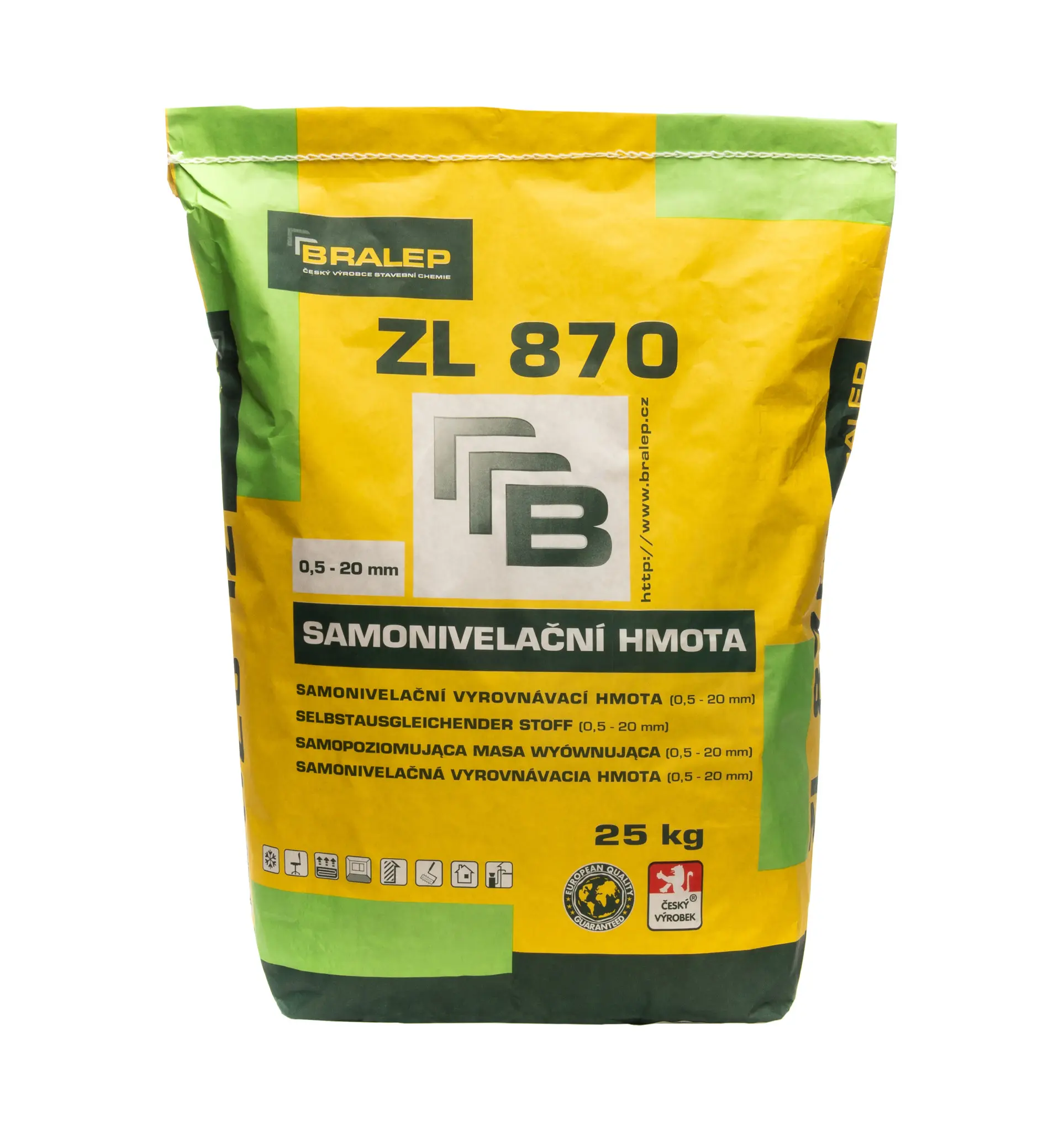 Bralep Samonivelační stěrková hmota na podlahy ZL 870 25 kg - 25 kg