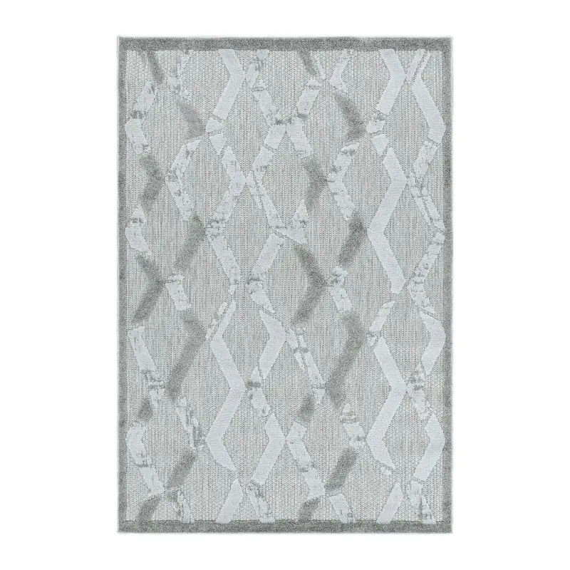 Ayyildiz, Kusový koberec Bahama 5158 Grey – na ven i na doma, 80x250, šedá, chodba / předsíň