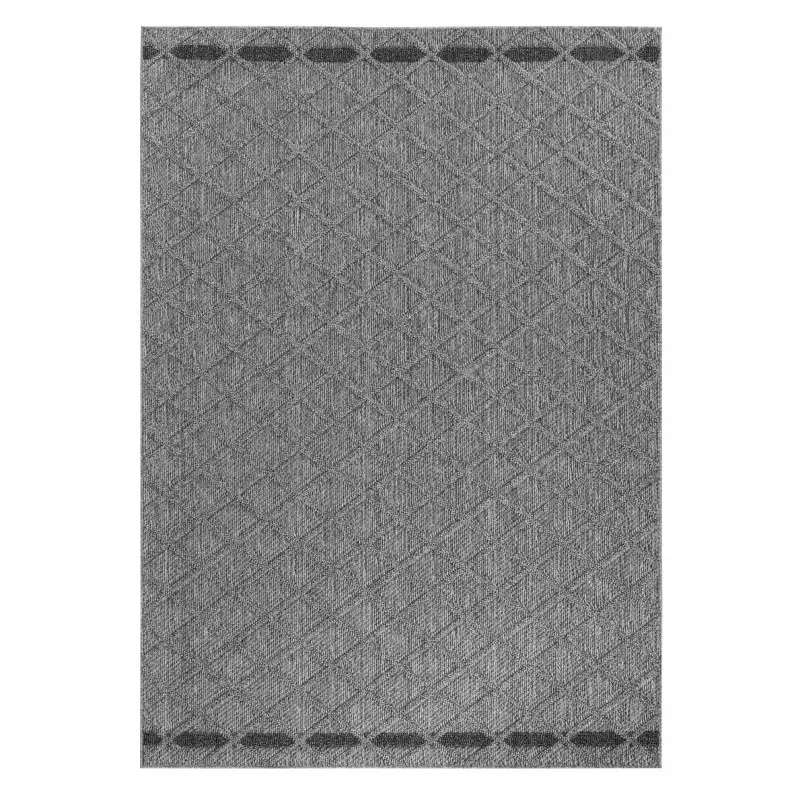 Ayyildiz, Kusový koberec Patara 4953 Grey – na ven i na doma, 80x250, šedá, chodba / předsíň