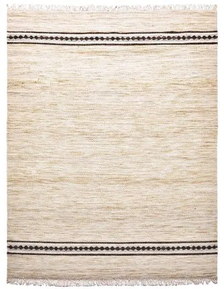 Diamond Carpets India, Ručně vázaný kusový koberec Biscuit DESP HL63 Ivory White,
