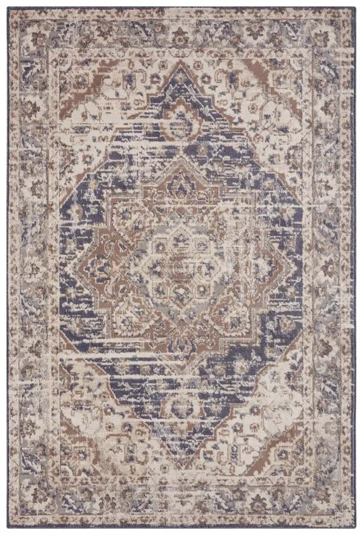 Kusový koberec Hanse Home Terrain 105595 Creme Blue 120x170 cm