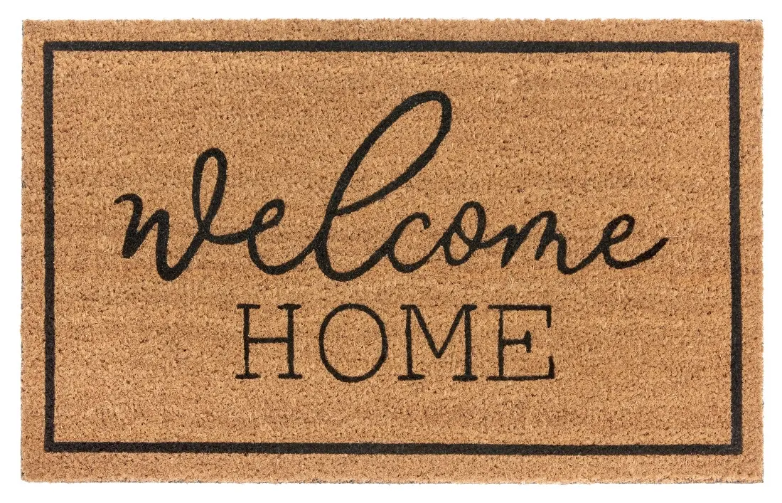 Hanse Home, Rohožka Welcome home 105684 - na ven i na doma, 45x75, hnědá, chodba / předsíň