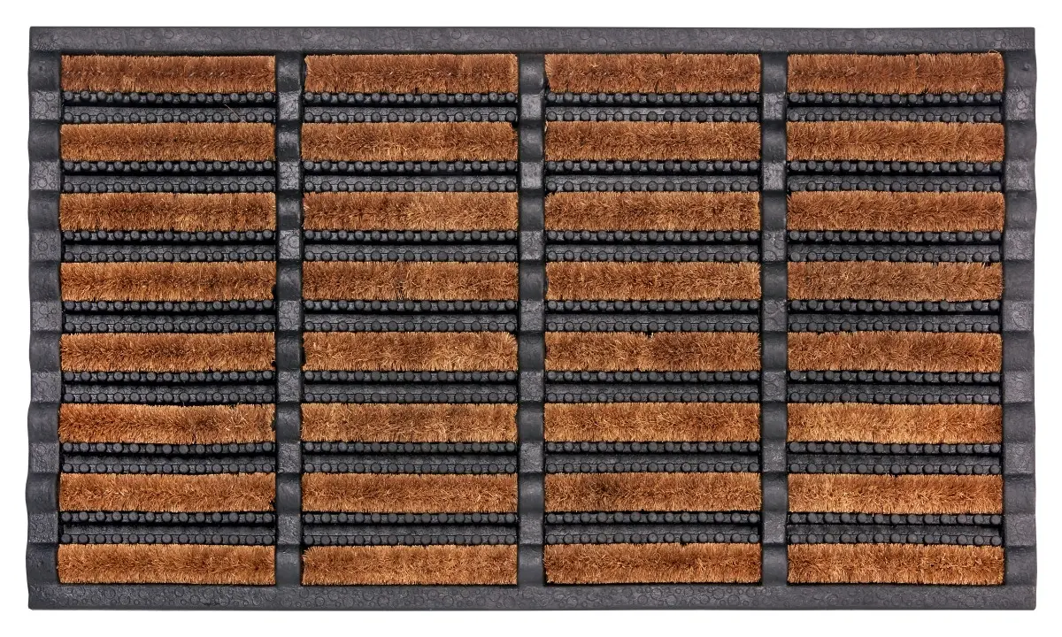 Hanse Home, Venkovní čistící rohož Mix Mats Brushes 105647 Black Cocos - na ven i na doma,