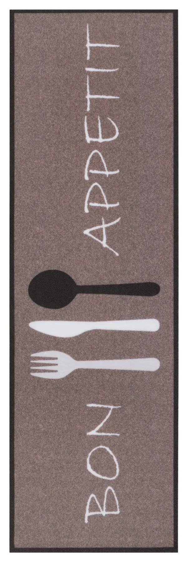 Koberec / Běhoun Hanse Home Cook & Clean Bon Appetit hnědý / bílý