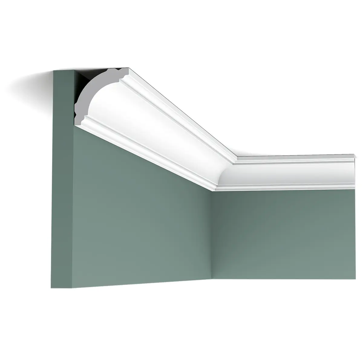ORAC Decor, ORAC stropní lišta CB510 elegantní 2 m, 2000x40x40 mm, bílá