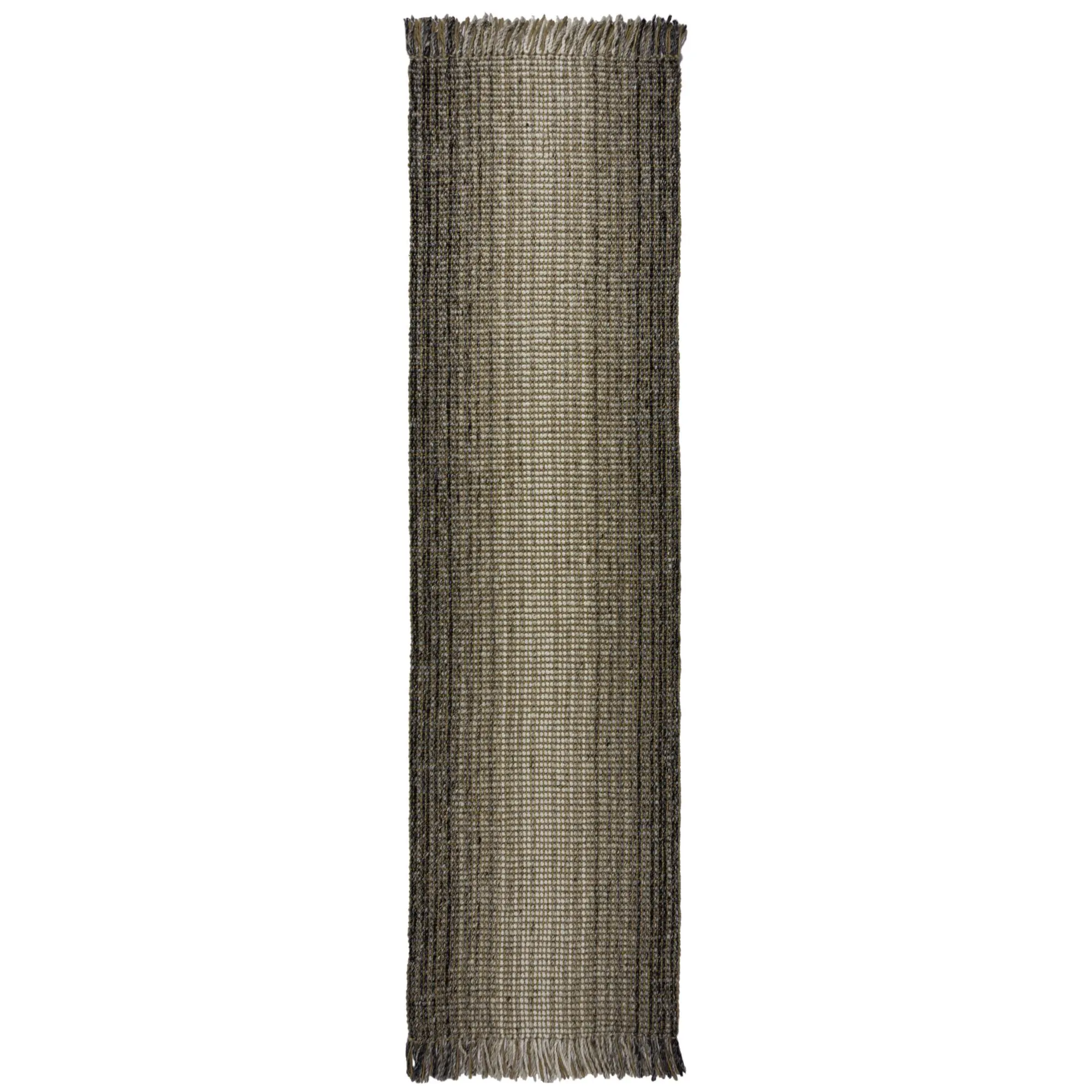 Flair Rugs, Běhoun Mottle Jute Ombre Grey, 60x230, šedá, chodba / předsíň
