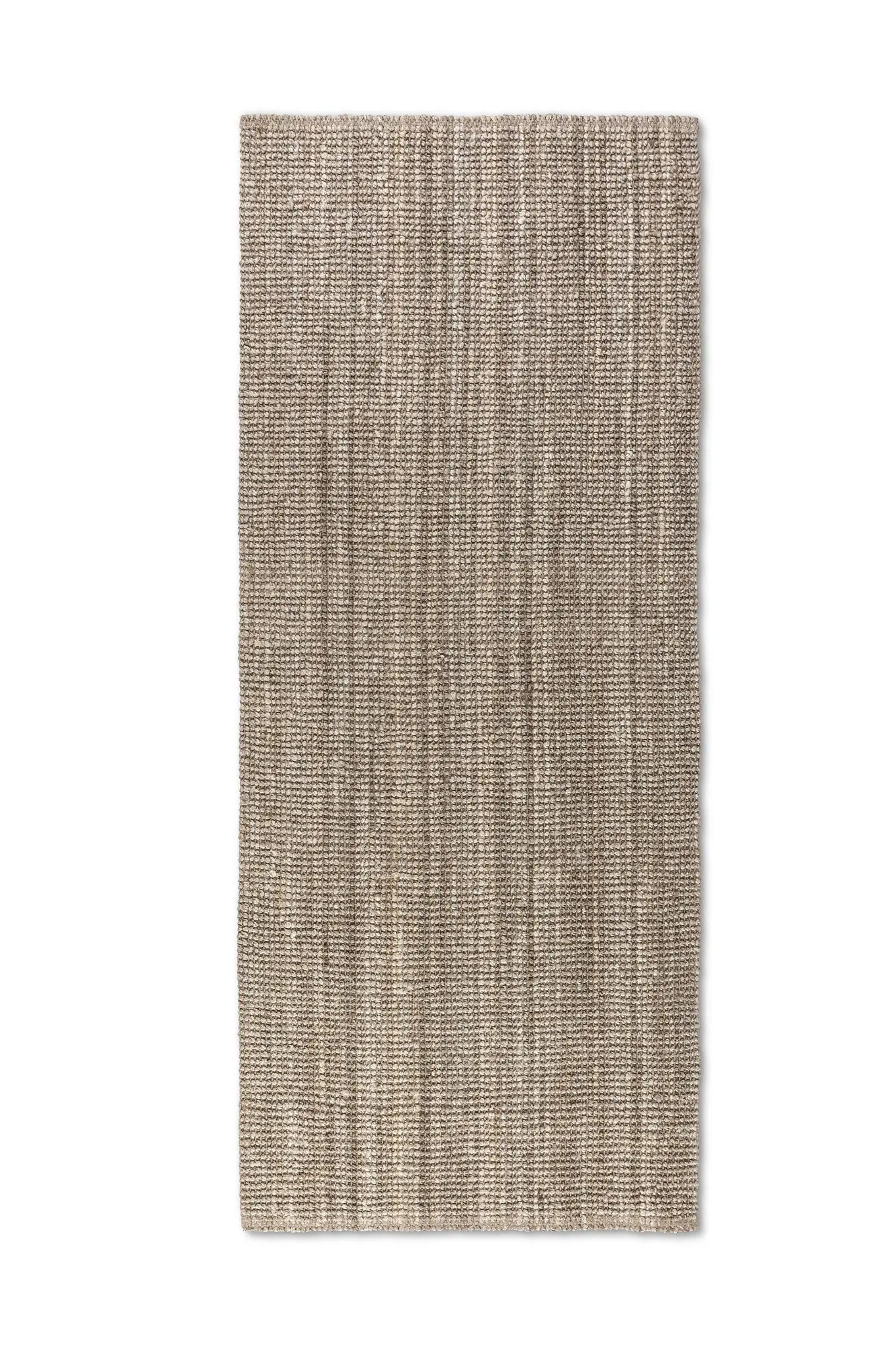 Hanse Home, Běhoun Bouclé Jute 105975 Grey Brown, 80x200, hnědá, chodba / předsíň
