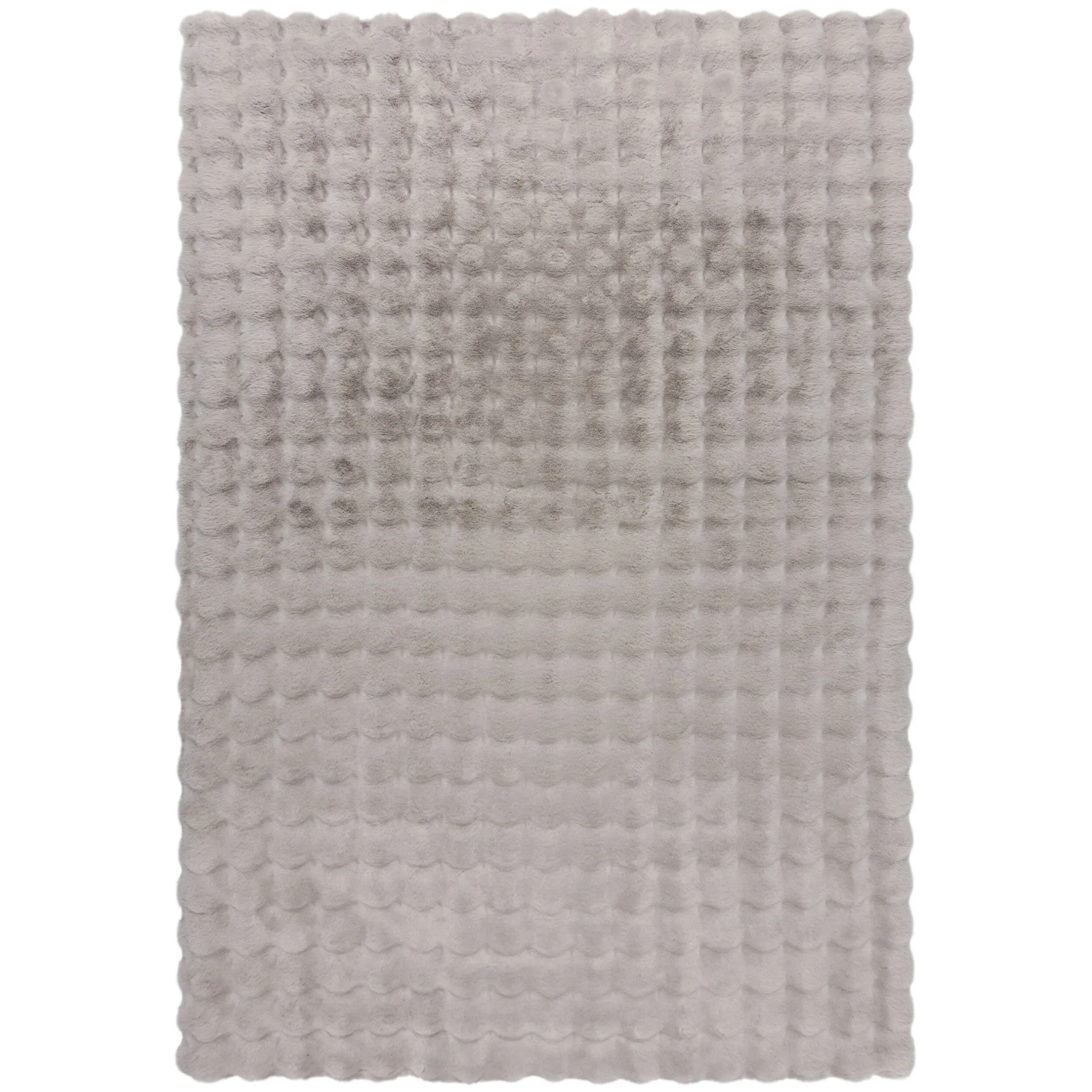 Flair Rugs, Kusový koberec Waffle Faux Fur Grey, 180x290, šedá, ložnice
