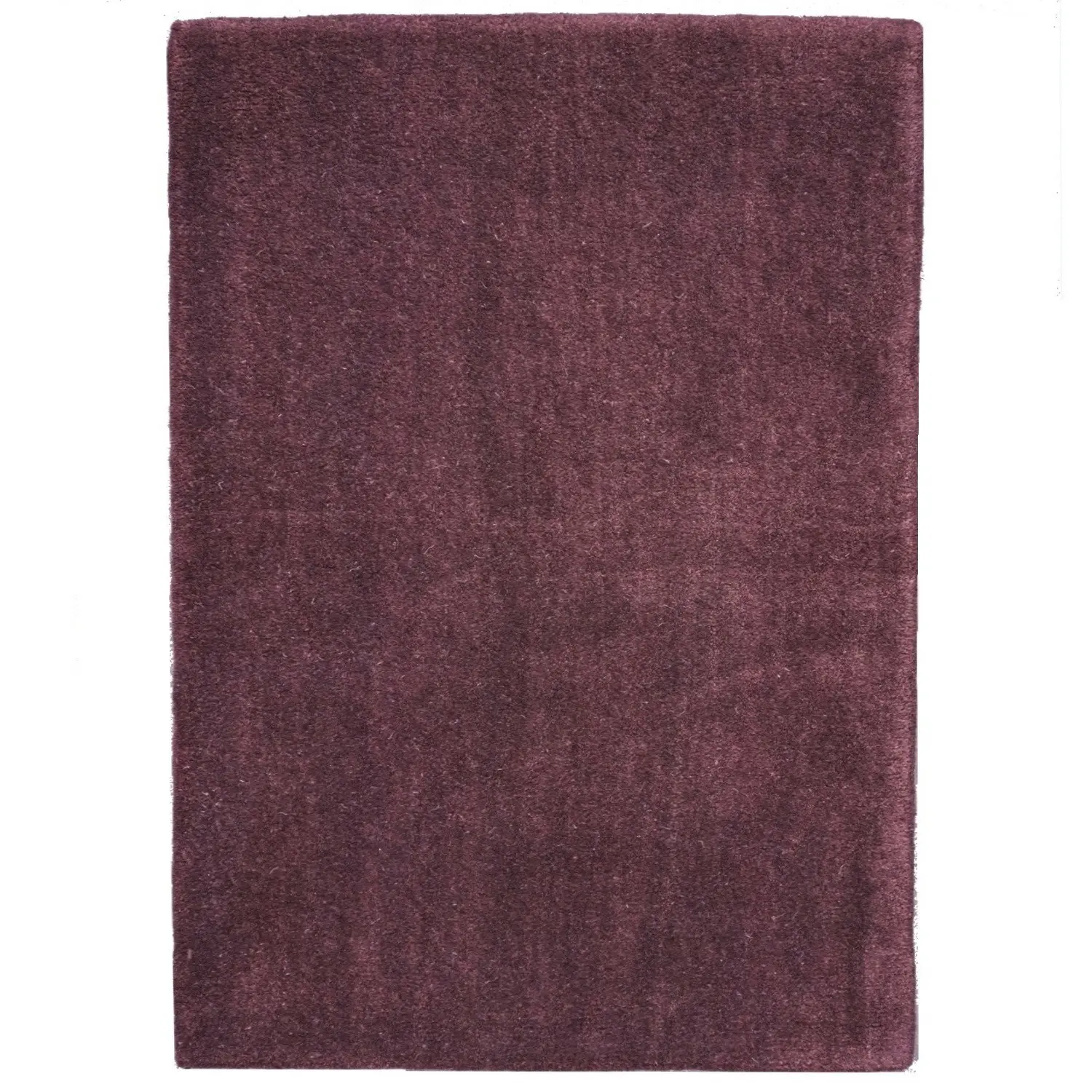 Ručně všívaný kusový koberec Asra wool tm. fialová