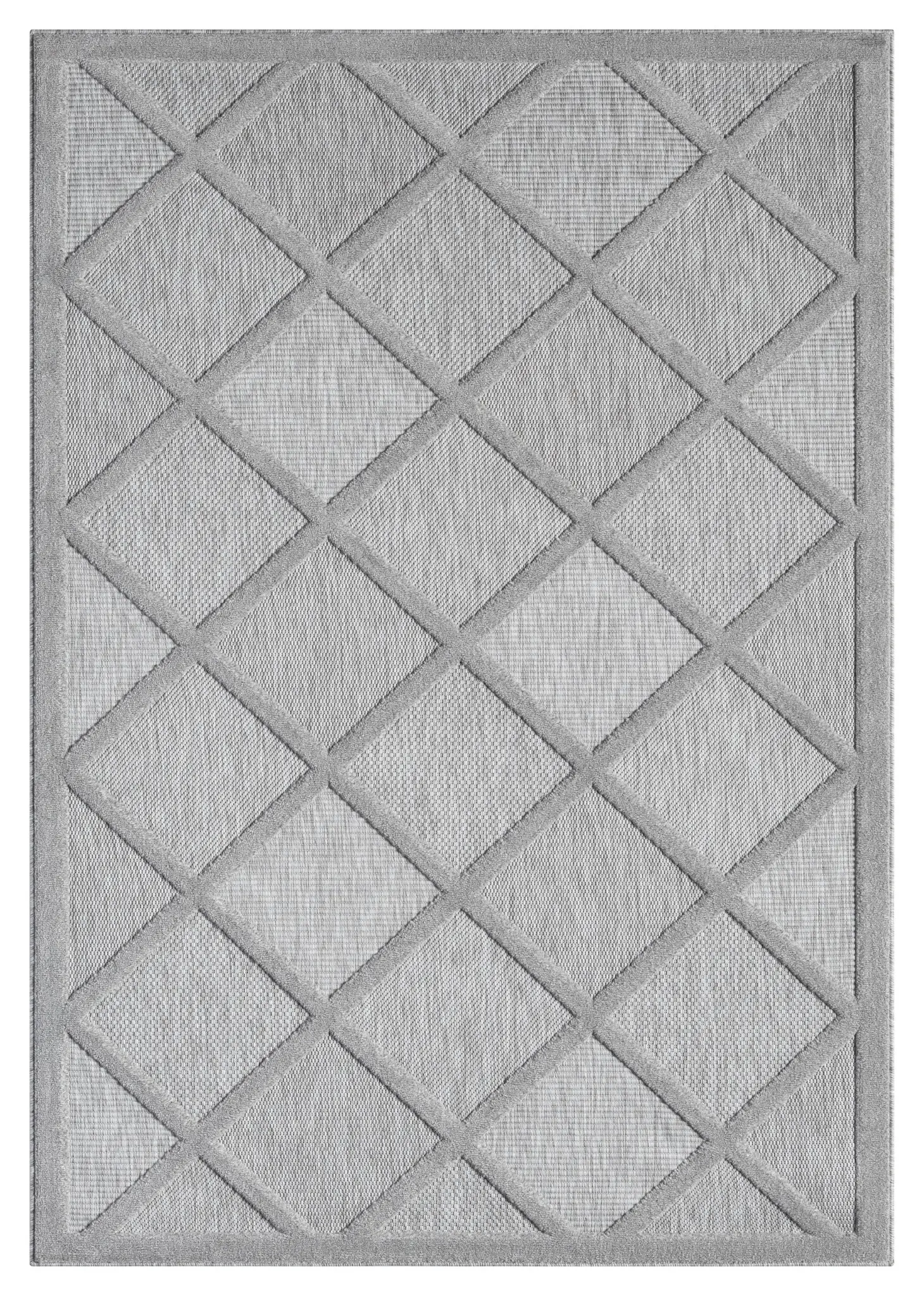 My Flair, Kusový koberec Mara II grau – na ven i na doma, 160x230, šedá, chodba / předsíň