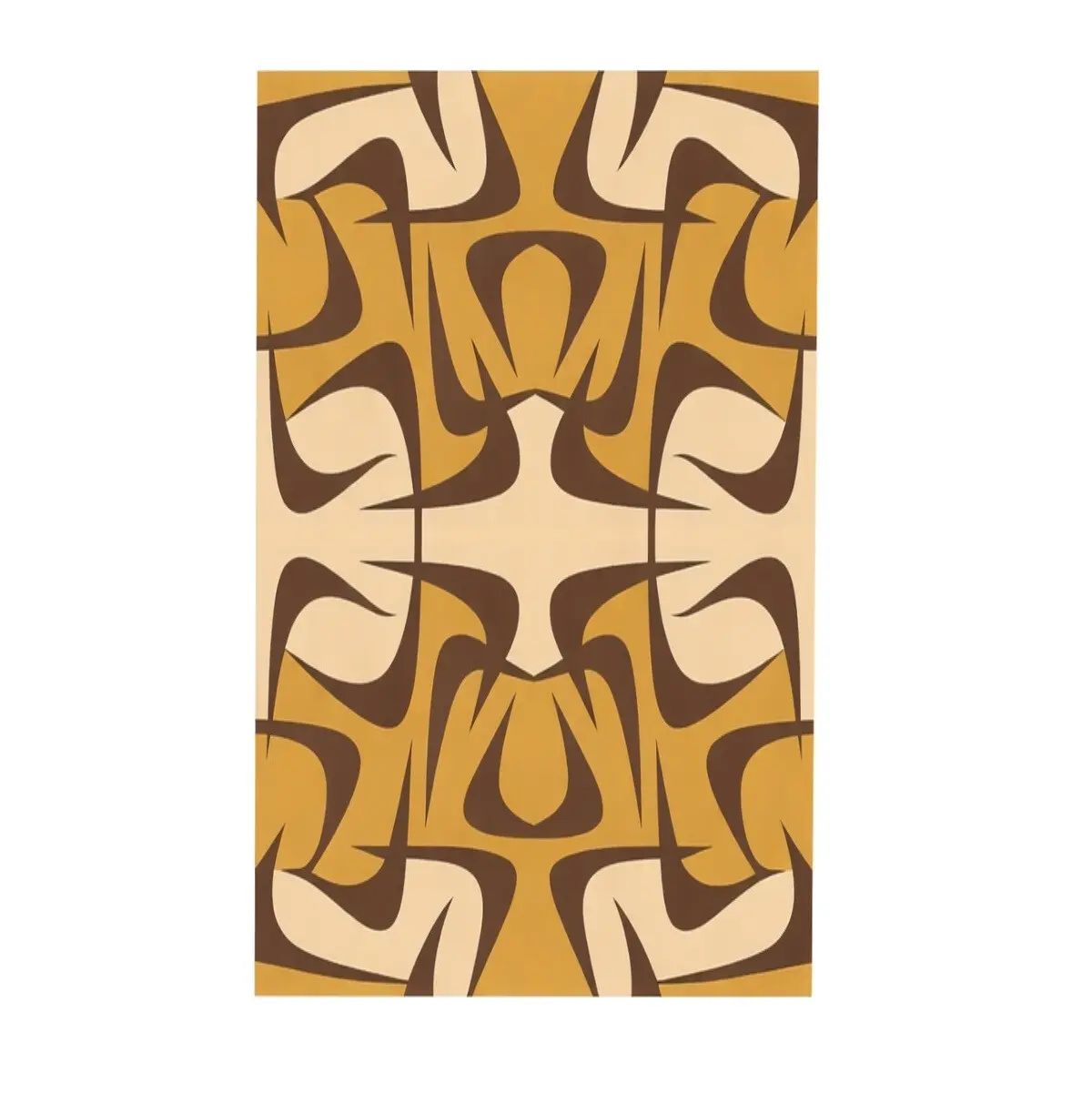 GDmats, Designový kusový koberec Concentrations, 130x170, žlutá, chodba / předsíň