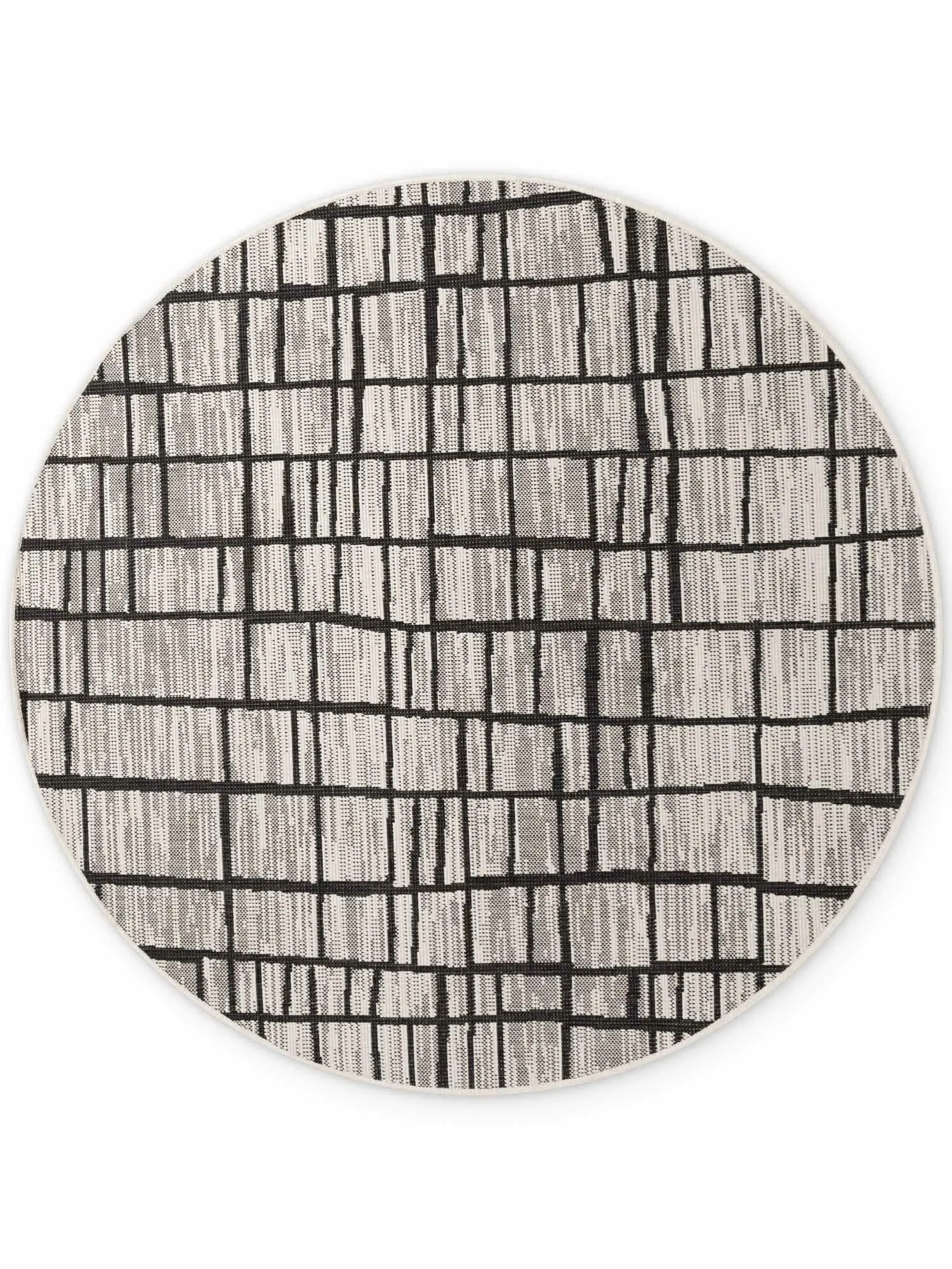 Ted Baker, Kusový koberec Ted Baker Haringey 106387 Black White kruh, 200x200 (průměr) kruh, černobílá, chodba / předsíň