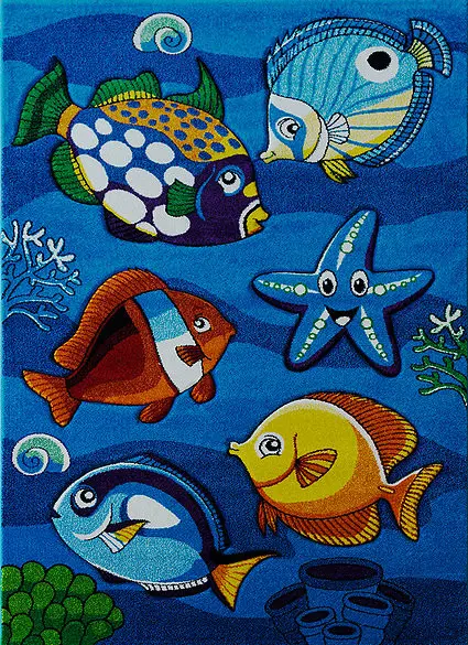 Berfin Dywany, Dětský kusový koberec Smart Kids 22308 Blue, 120x180, modrá, dětský pokoj