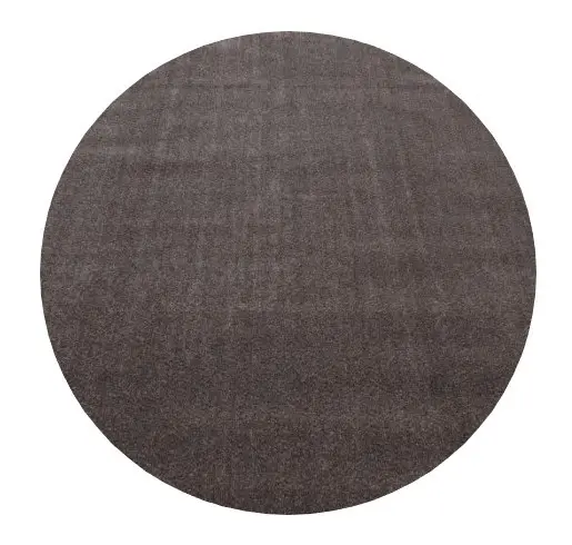 Ayyildiz, Kusový koberec Ata 7000 mocca kruh, 120x120 (průměr) kruh, hnědá, obývací pokoj