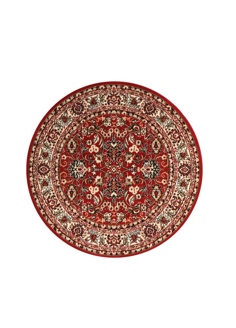 Sintelon, Kusový koberec Teheran Practica 59/CVC kruh, 200x200 (průměr) kruh, červená, chodba / předsíň
