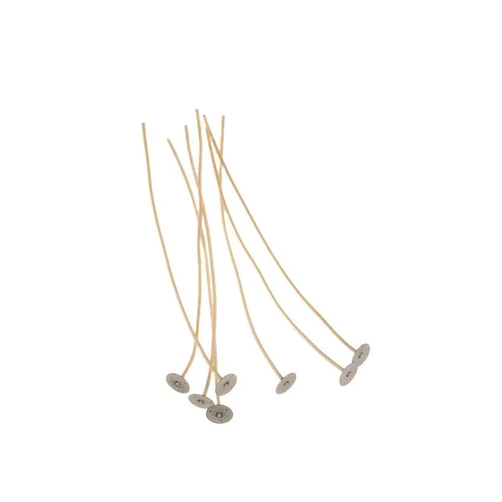 Povoskovaný bavlněný knot na svíčky s plíškem 18cm - sada 10ks | Knoty na svíčky | Knoty pro výrobu svíček