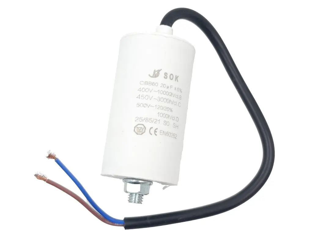 Kondenzátor rozběhový 20uF - kabel TC886HS